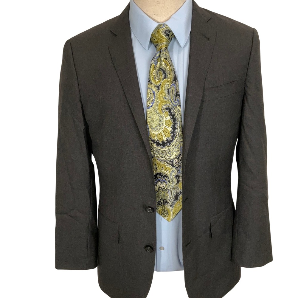 J. Crew Ludlow Blazer Men 36R Gray Loro Piana Italian Wool Super 120s Jacket